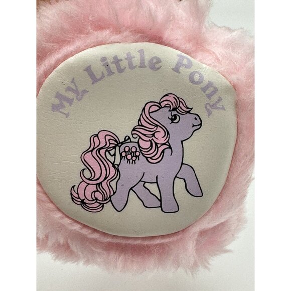 Rare My Little Pony Pink Fuzzy 1987 Ear Muffs G1 Lickety Split - Picture 2 of 5